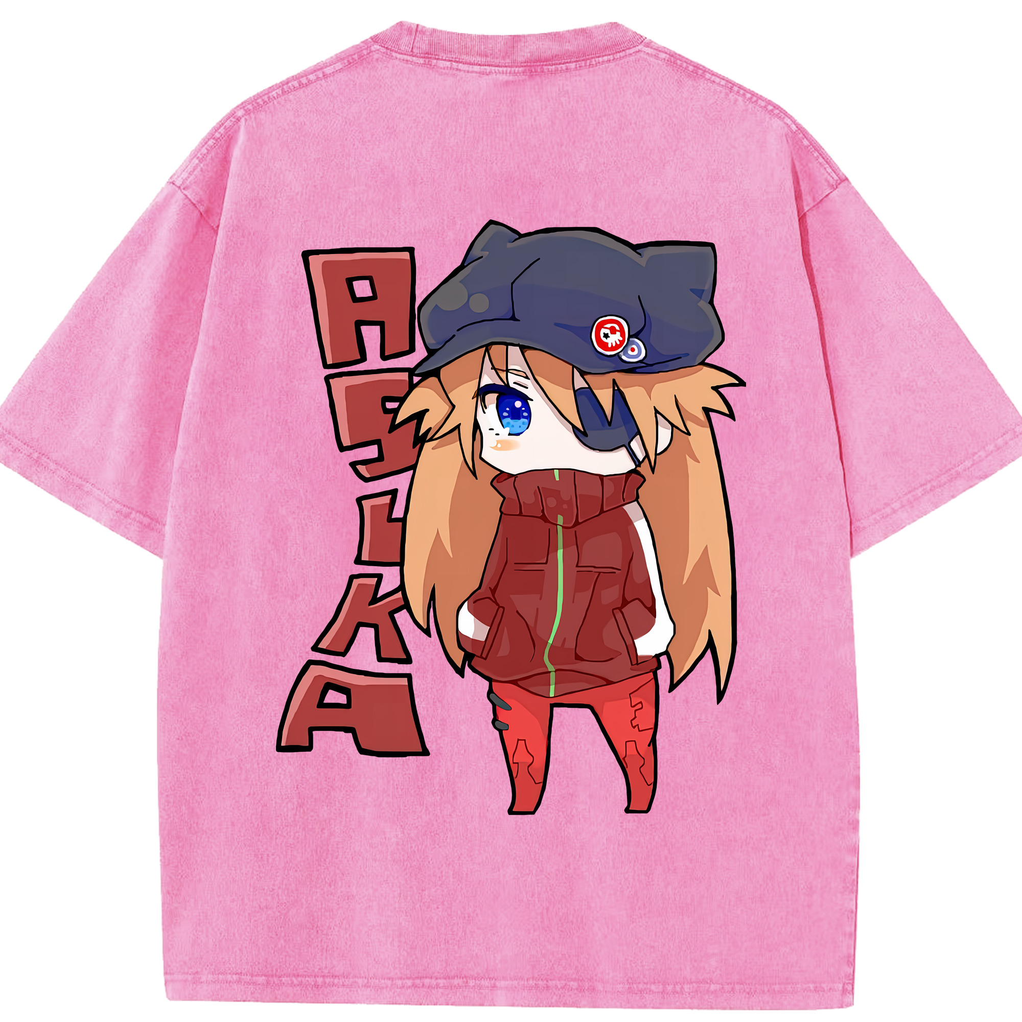（画像用） EVA 新世紀エヴァンゲリオン 綿100% ヴィンテージ風 半袖Tシャツ（背面プリント）